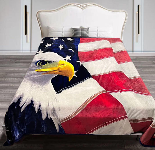Royal Flannel Blanket - American Eagle