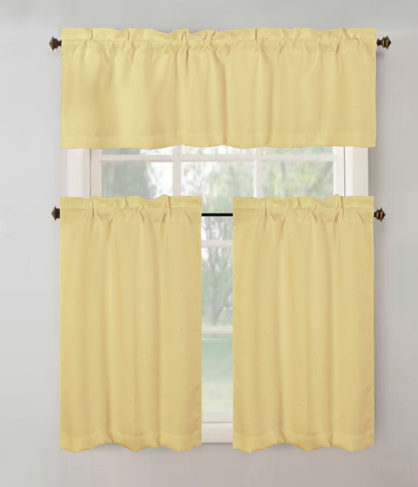 Anchorage Blackout Kitchen Curtain 3 Pieces