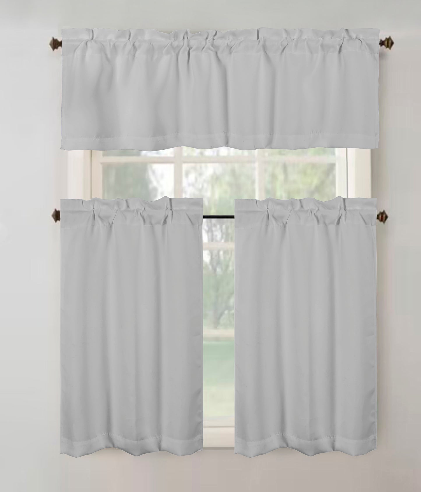 Anchorage Blackout Kitchen Curtain 3 Pieces