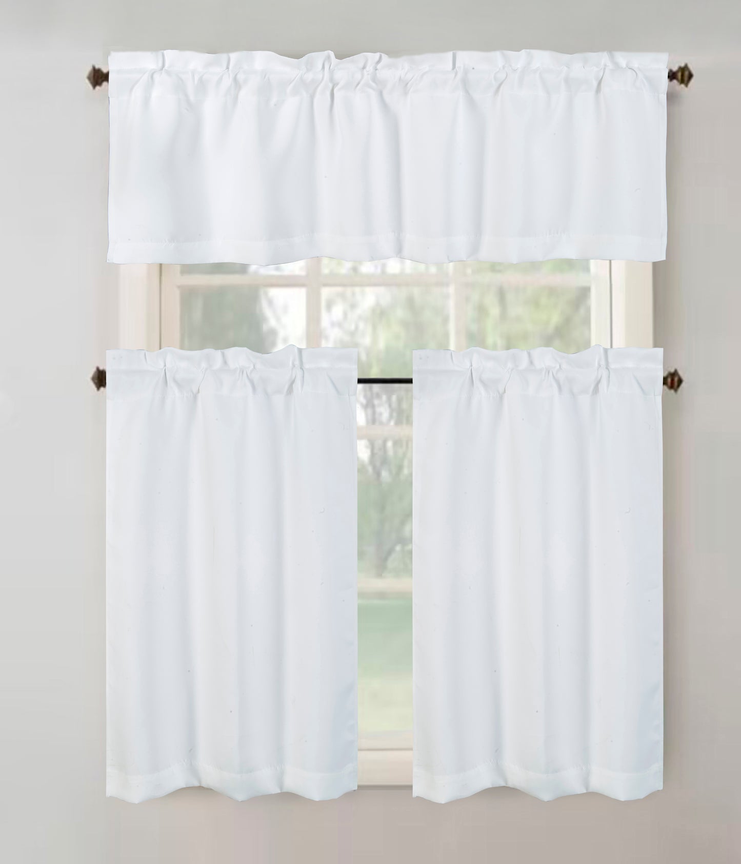 Anchorage Blackout Kitchen Curtain 3 Pieces