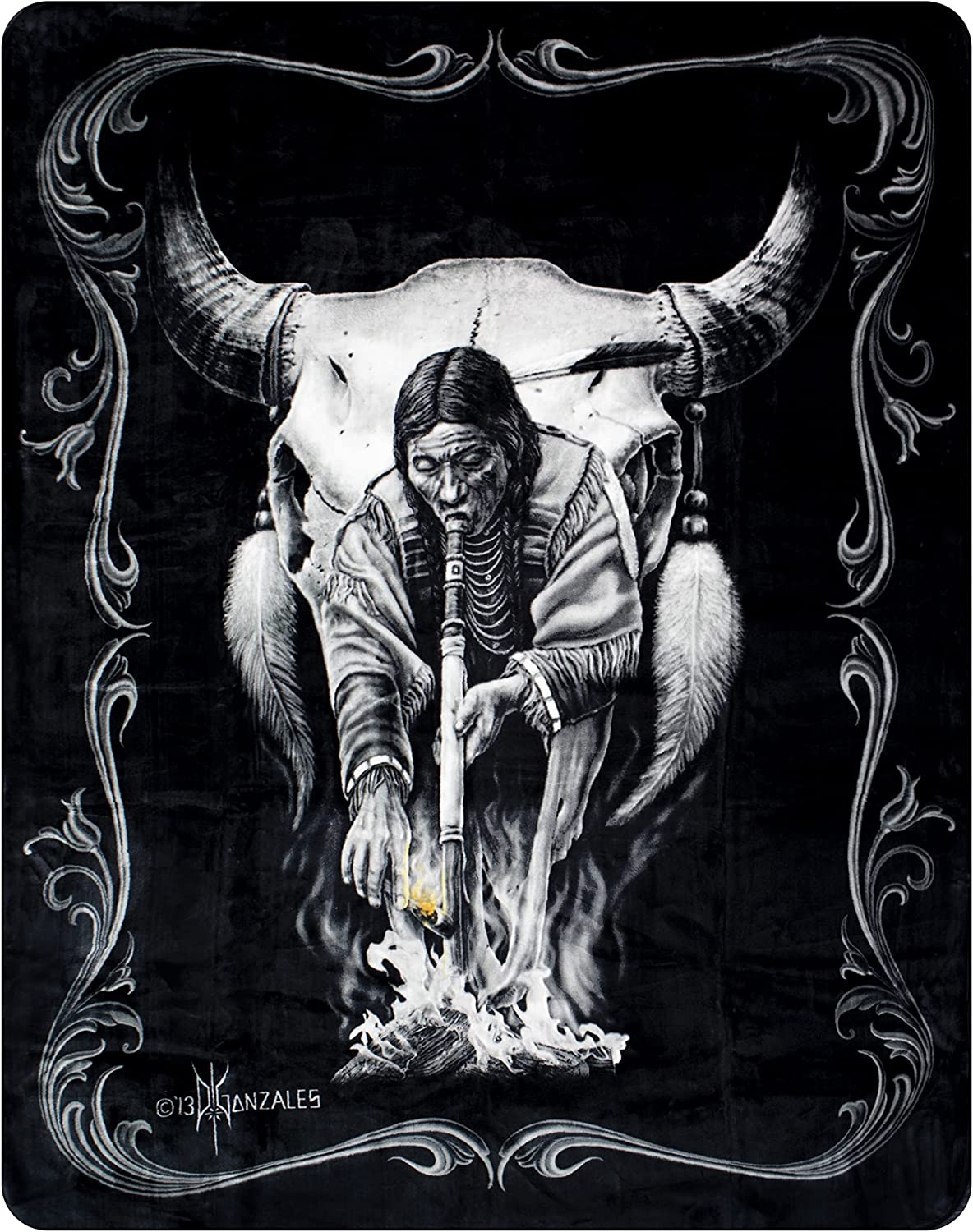 JPI - NATIVE CHIEFIN - Queen Blanket