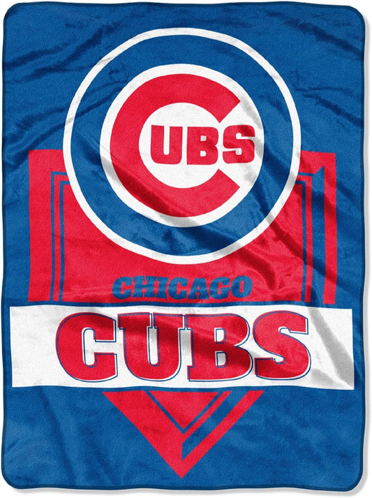 MLB Chicago Cubs Twin Blanket -Homeplate design