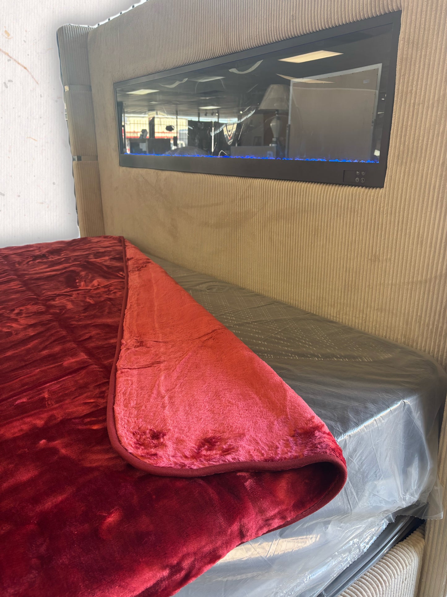 Solaron Blanket Korean Mink - Solid Burgundy