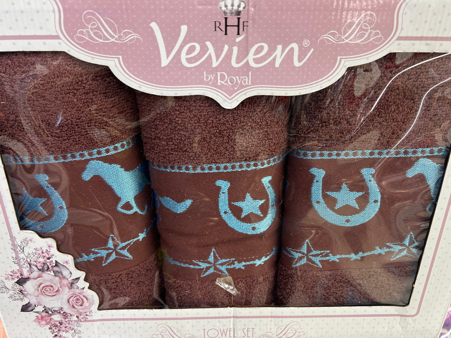 Western Luxurious 3 Piece Bath & Hand Towel Set