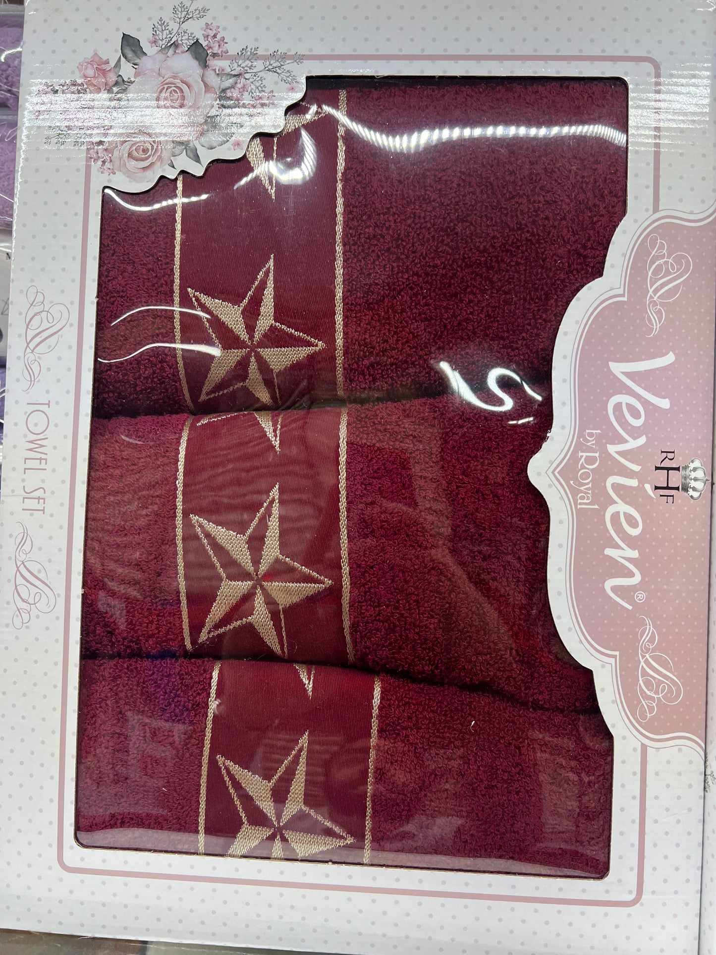 Western Luxurious 3 Piece Bath & Hand Towel Set