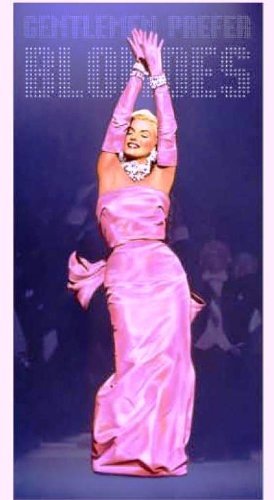 Marilyn Monroe Pink Dress with Bow Gentlemen Prefer Blondes