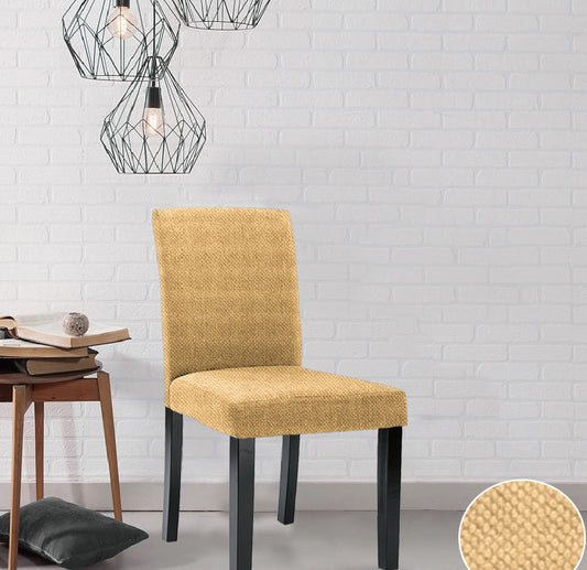 Monica Stretch Dining Room Chair Cover BEIGE