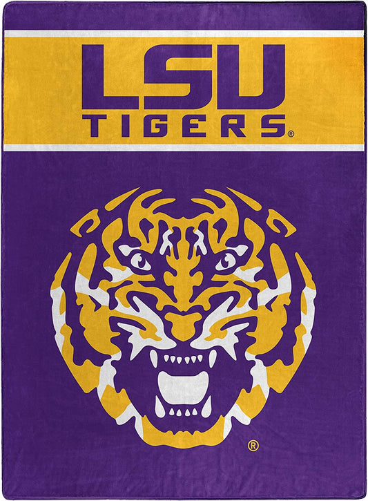 College LSU Louisiana State University Tigers Twin Blanket