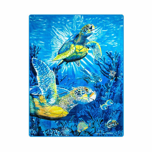 JPI - SEA TURTLES - Queen Blanket