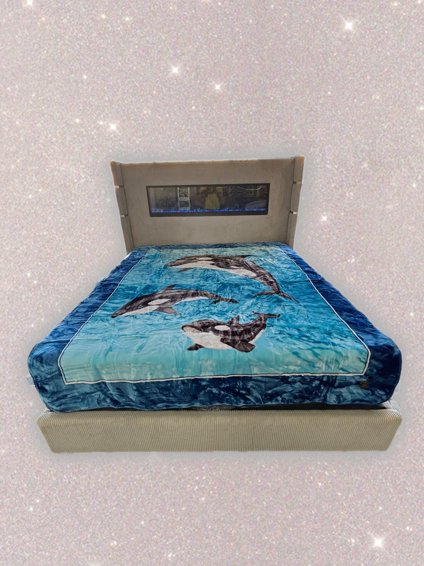 BM121 Solaron Blanket Korean Mink - Killer Whale Blue