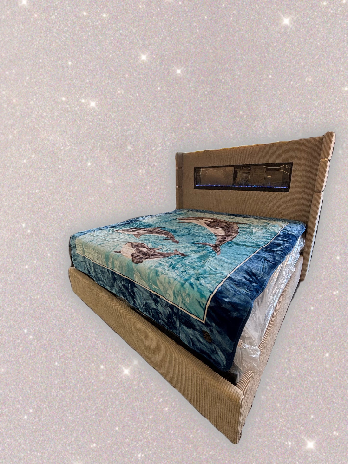 BM121 Solaron Blanket Korean Mink - Killer Whale Blue