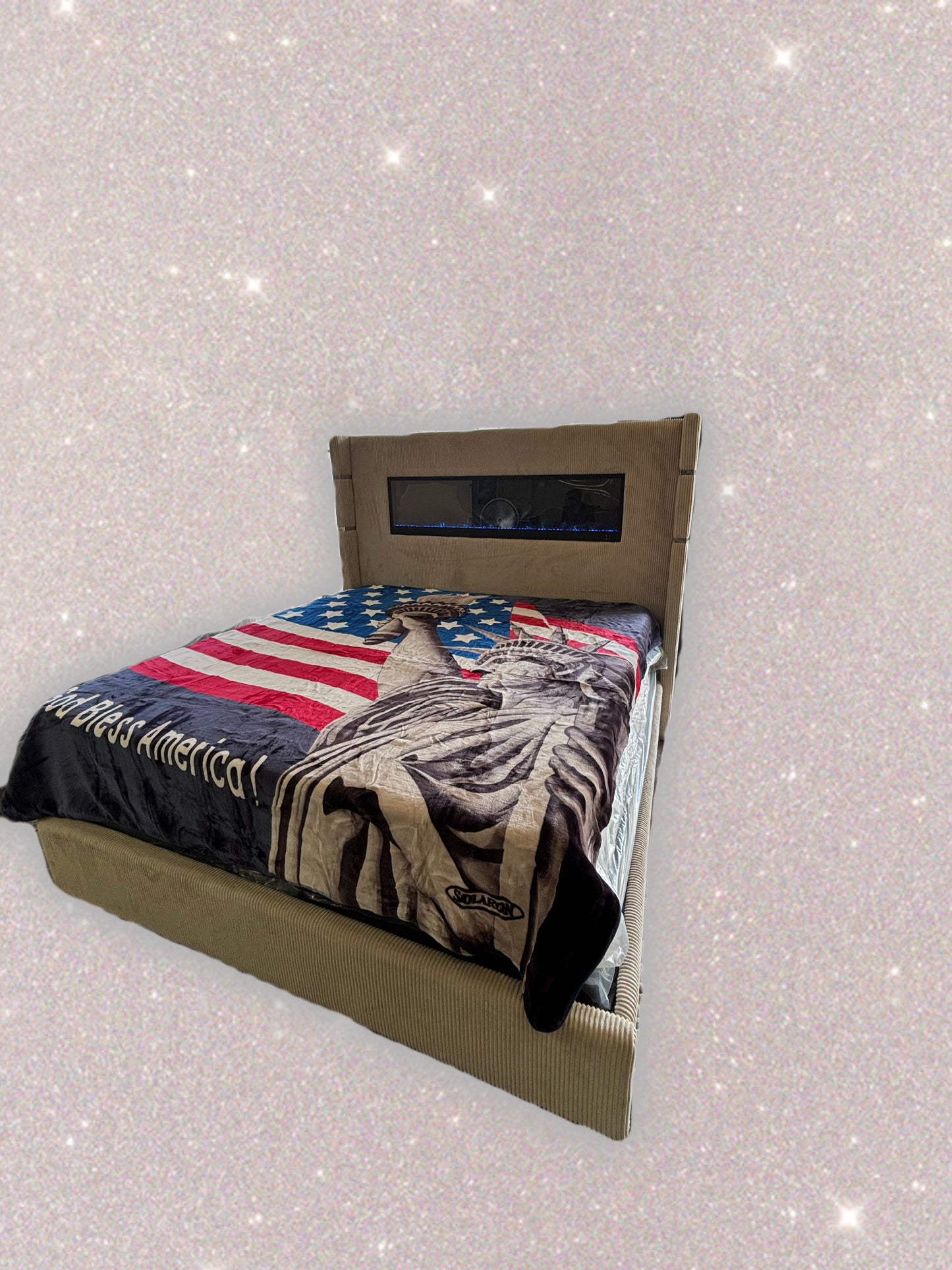 BM123 Solaron Blanket Korean Mink - Statue Of Liberty Blue