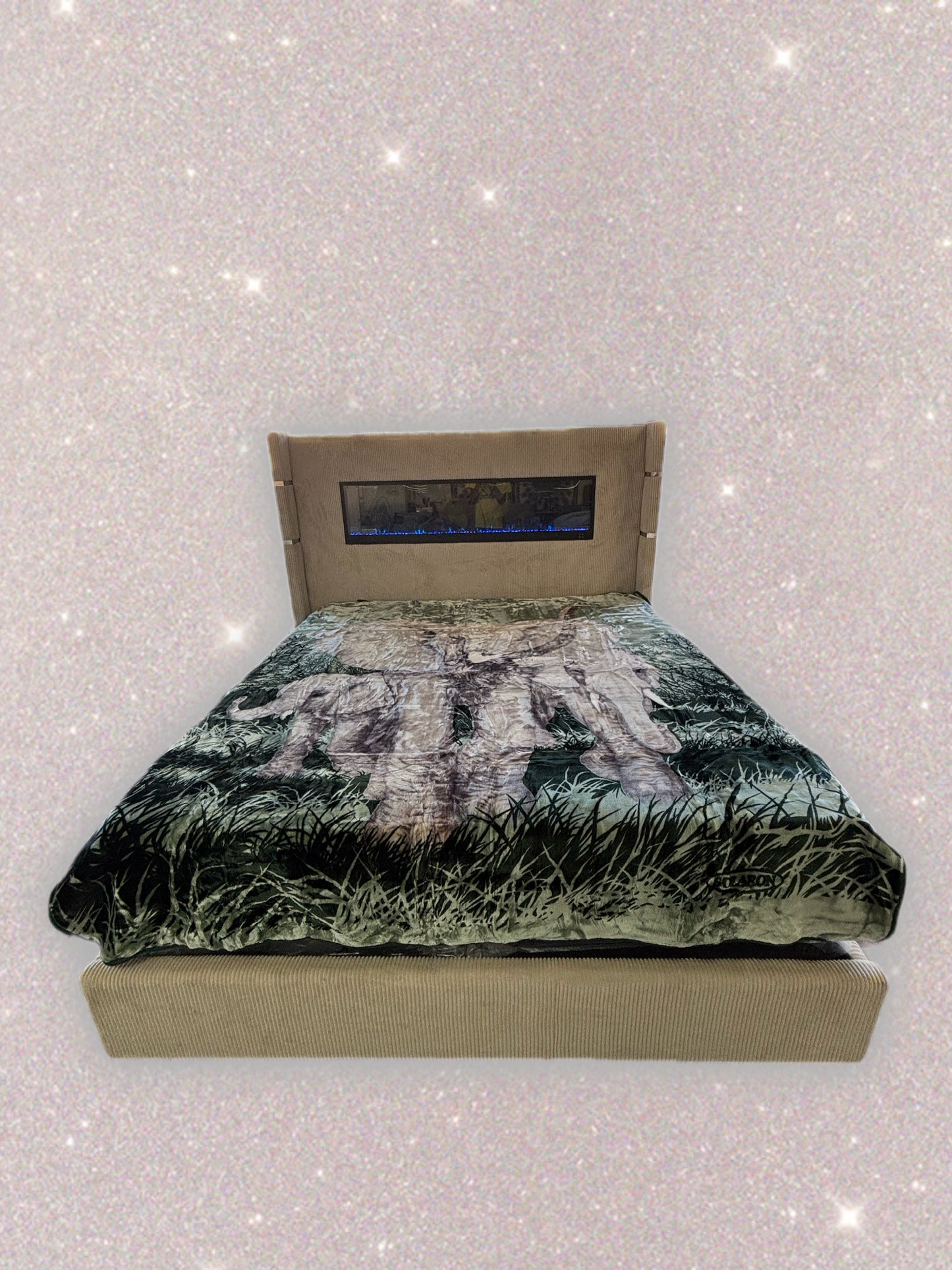 BM137 Solaron Blanket Korean Mink - Elephant Green