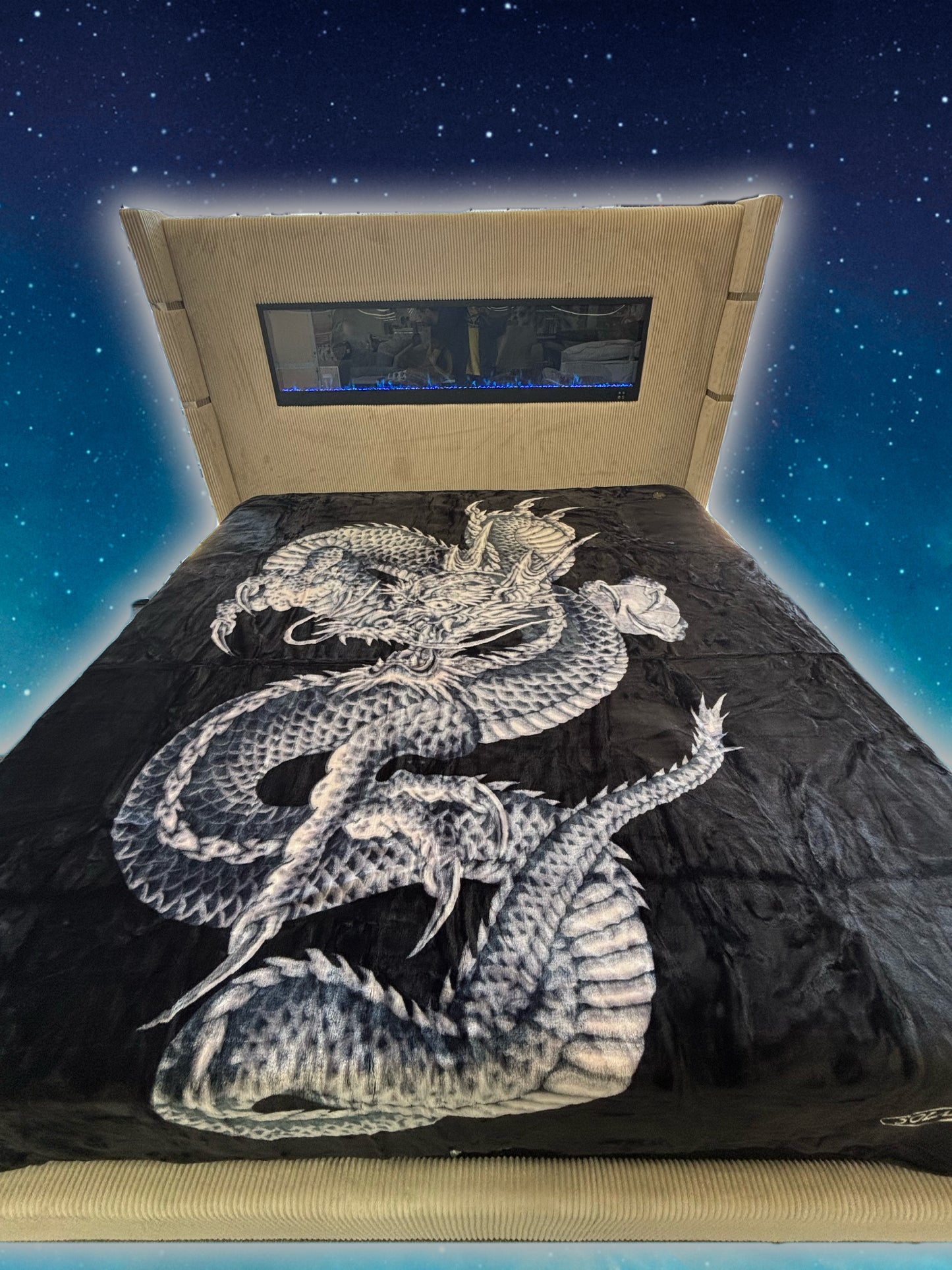 BM255 Solaron Blanket Korean Mink - Mighty Dragon Black