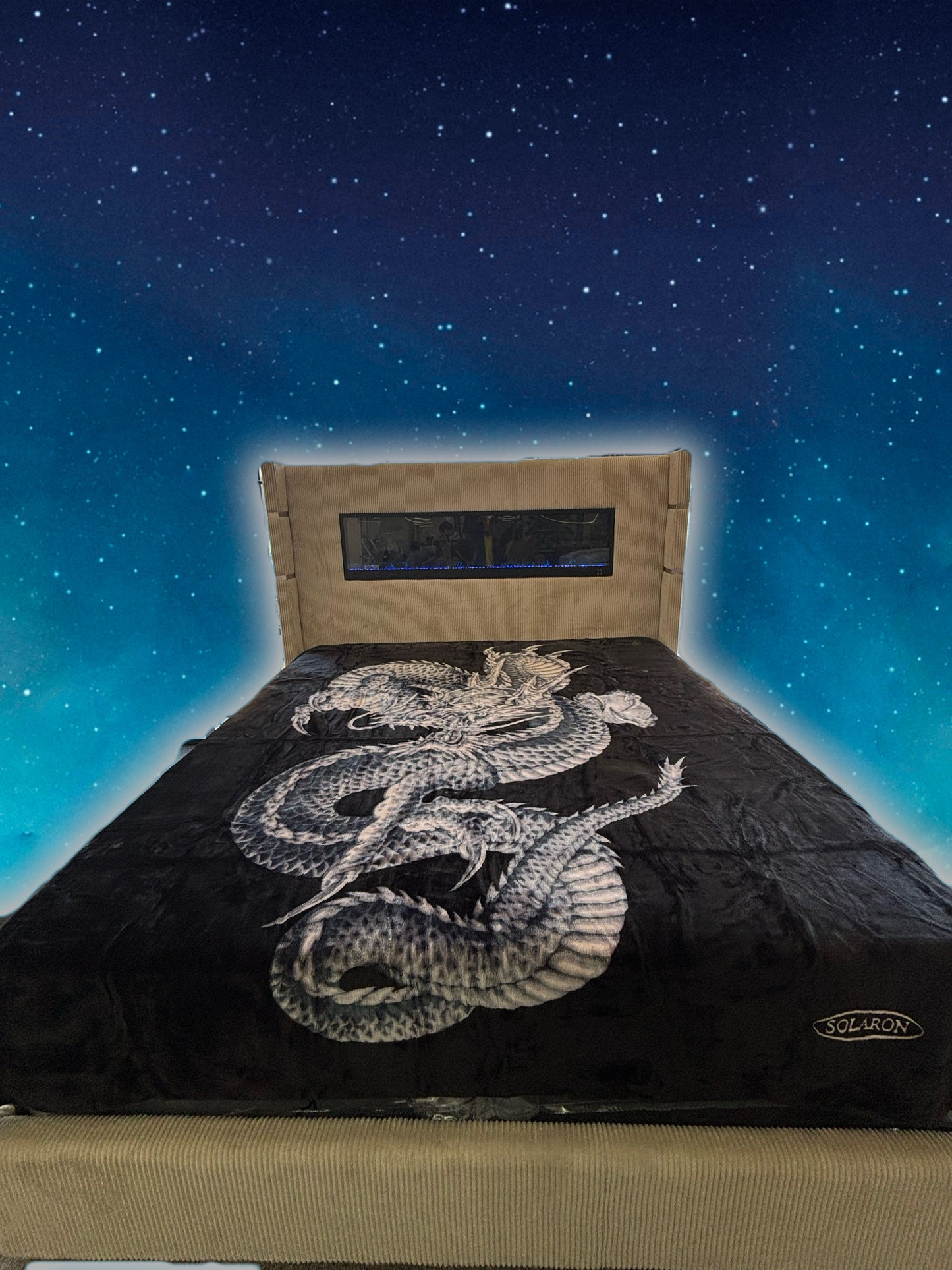 BM255 Solaron Blanket Korean Mink - Mighty Dragon Black