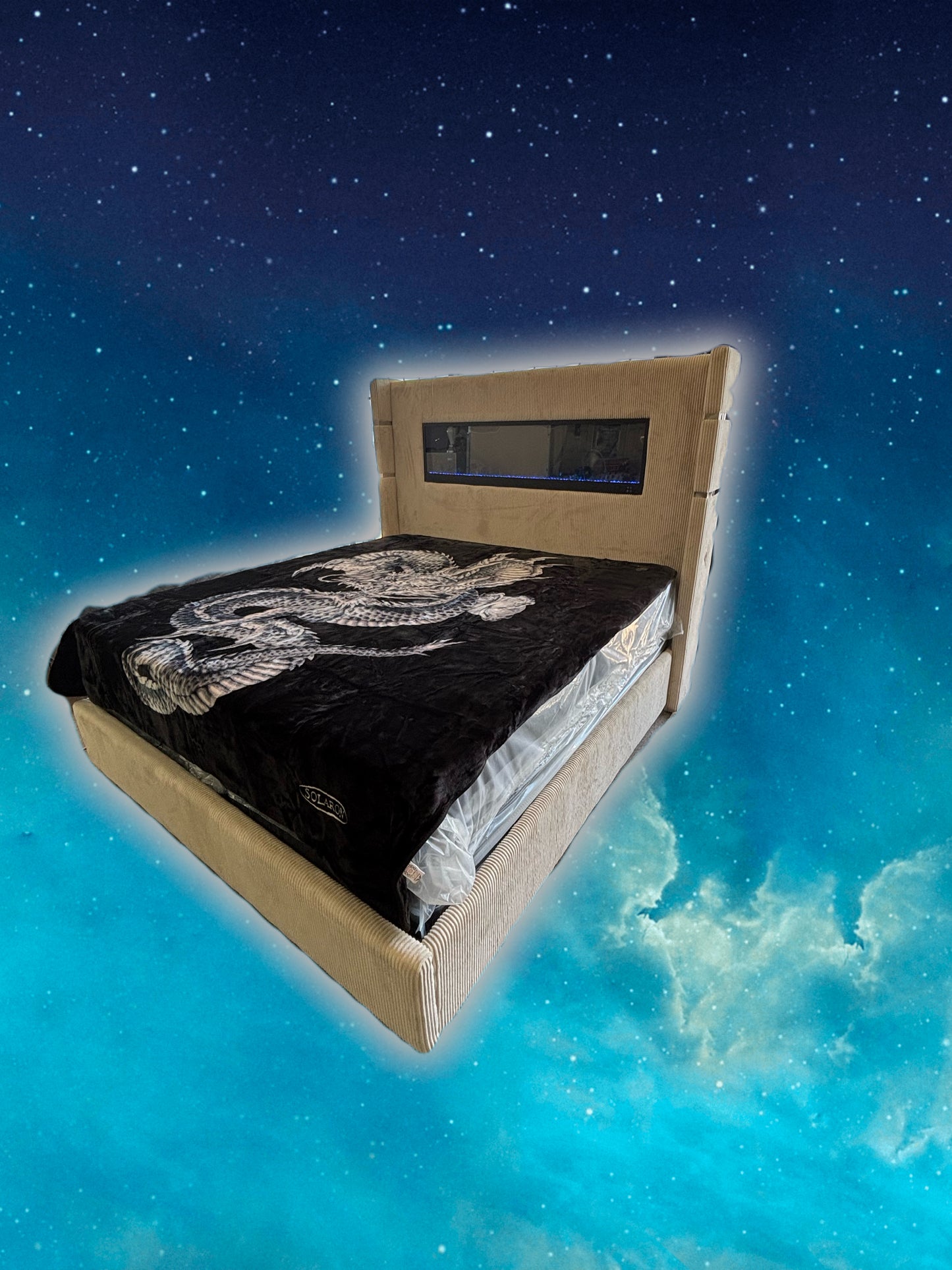 BM255 Solaron Blanket Korean Mink - Mighty Dragon Black