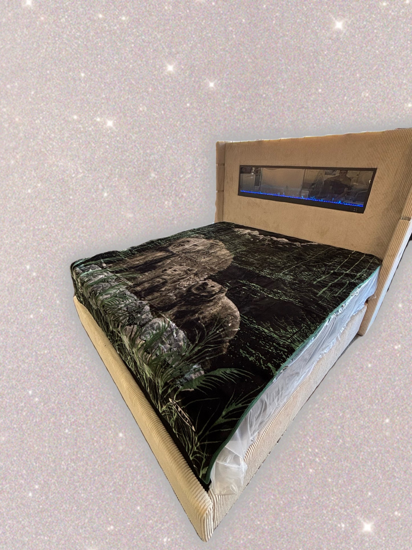 BM274 Solaron Blanket Korean Mink - Bear Family Green