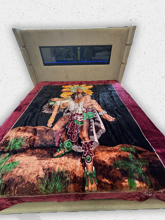 BM277 Solaron Blanket Korean Mink - Aztec Warrior