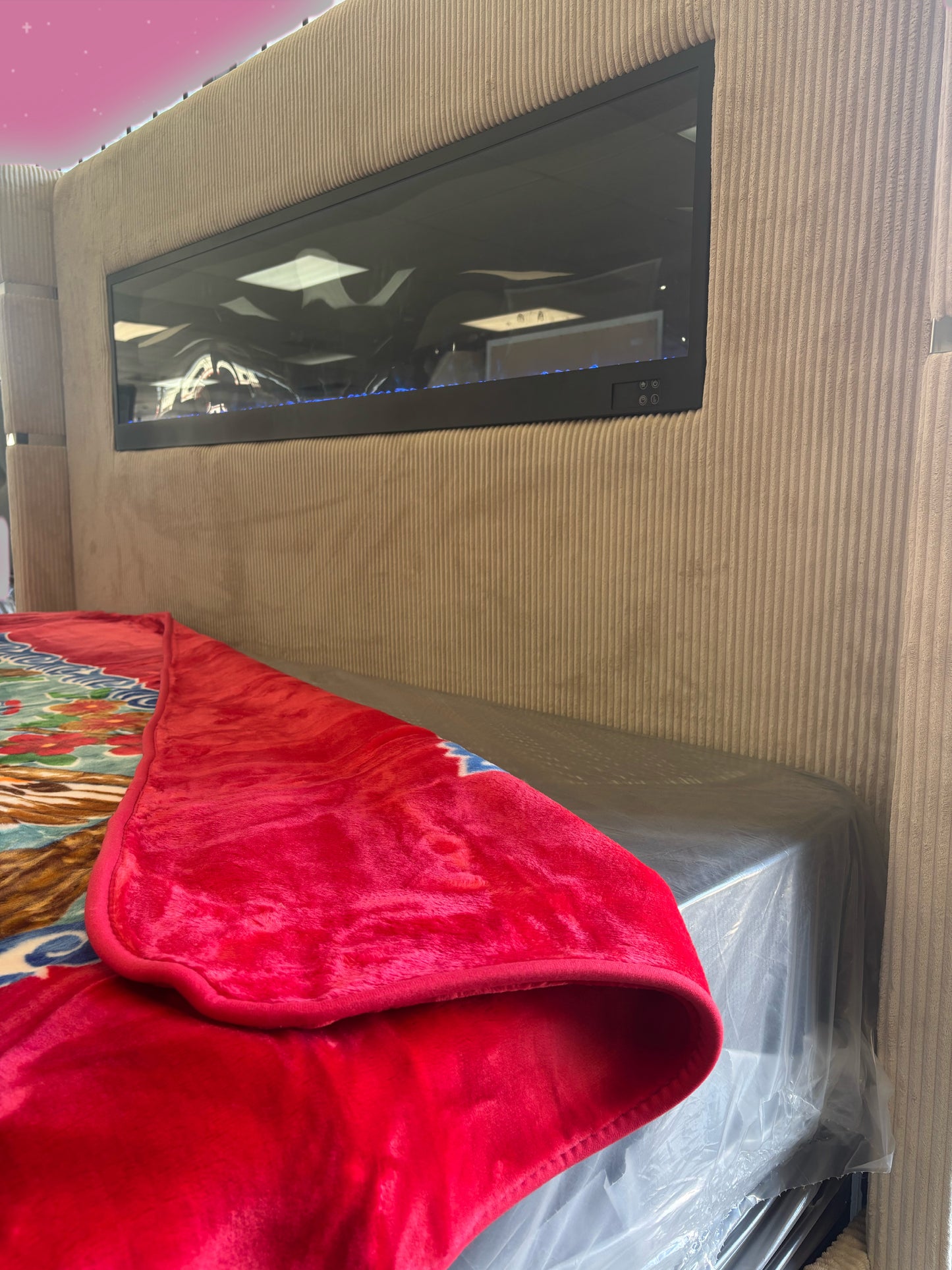 BM43 Solaron Blanket Korean Mink - Peacock Red