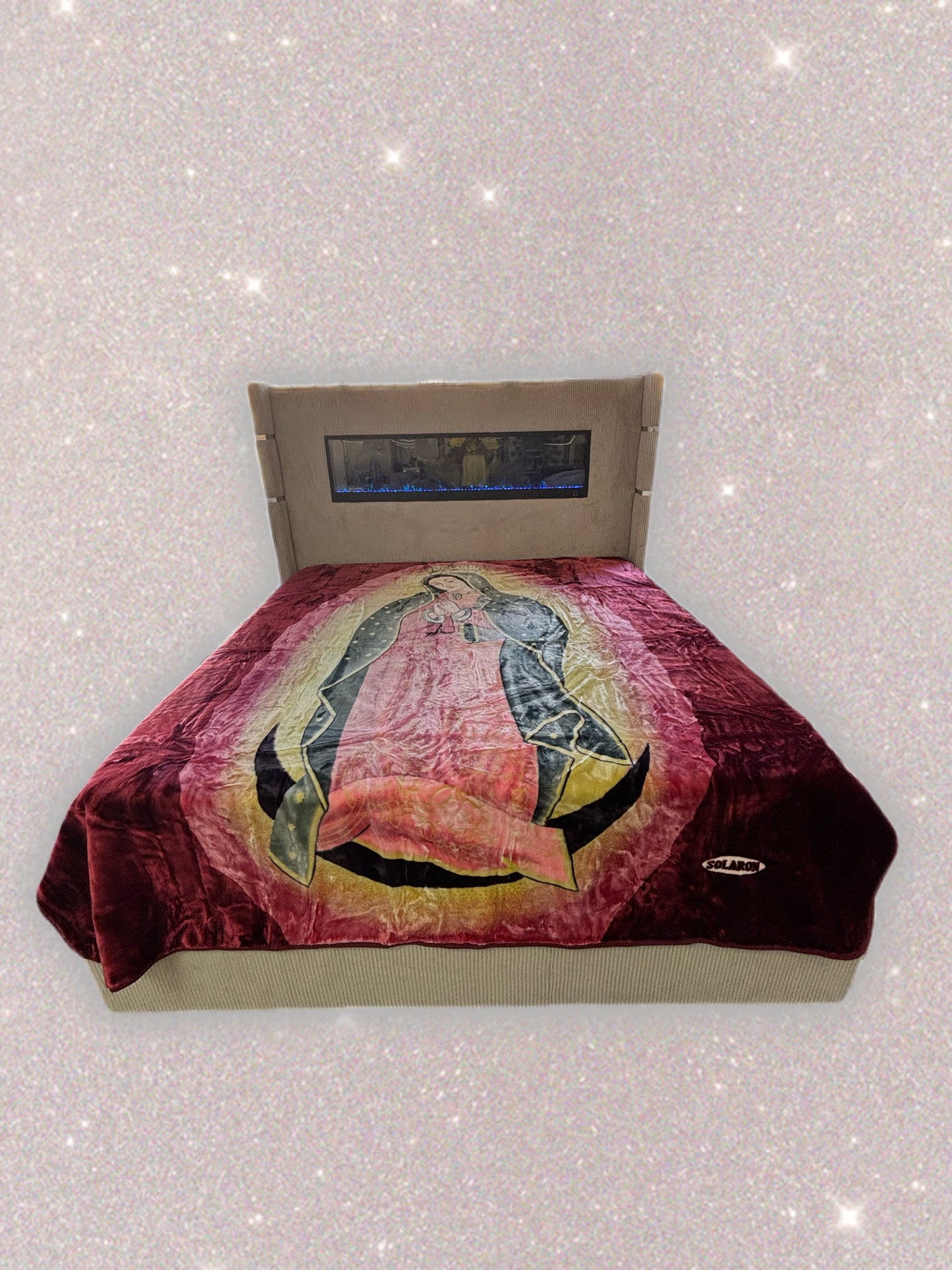 BM93 Solaron Blanket Korean Mink - Virgin Mary Burgundy