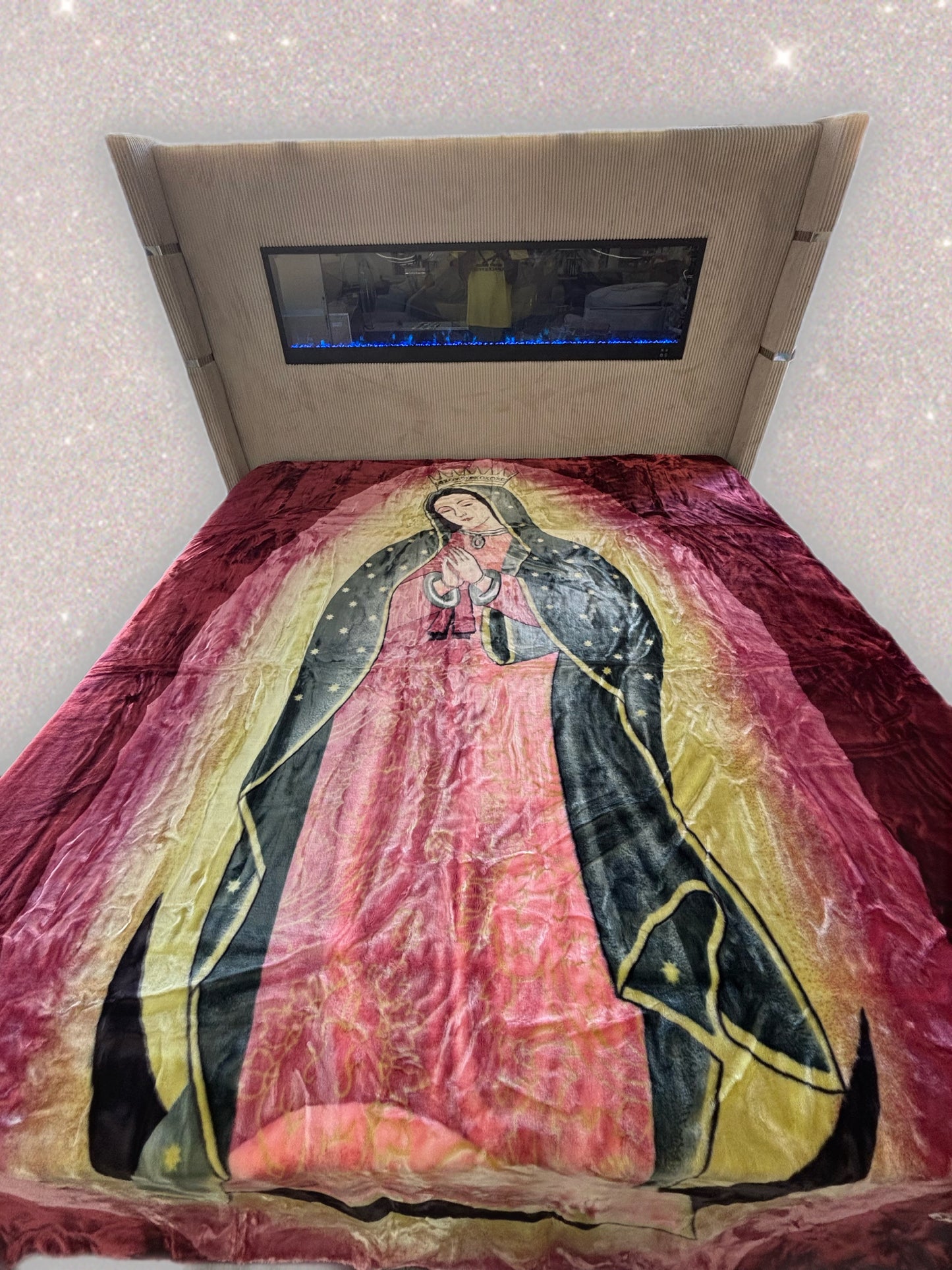 BM93 Solaron Blanket Korean Mink - Virgin Mary Burgundy