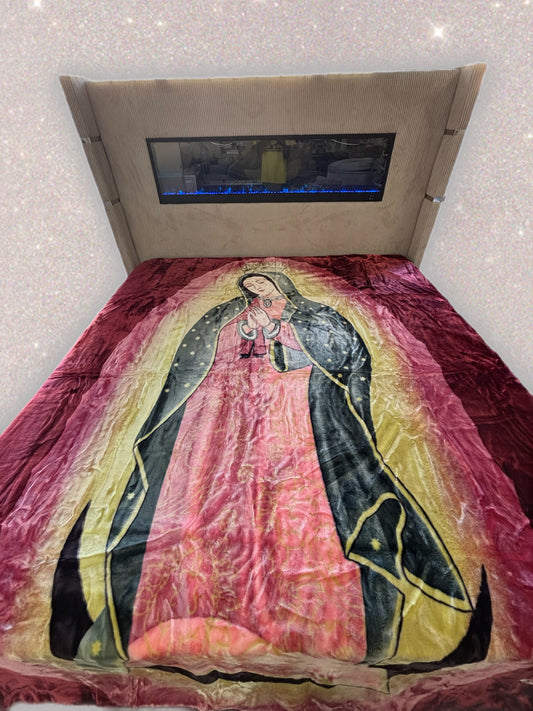 BM93 Solaron Blanket Korean Mink - Virgin Mary Burgundy