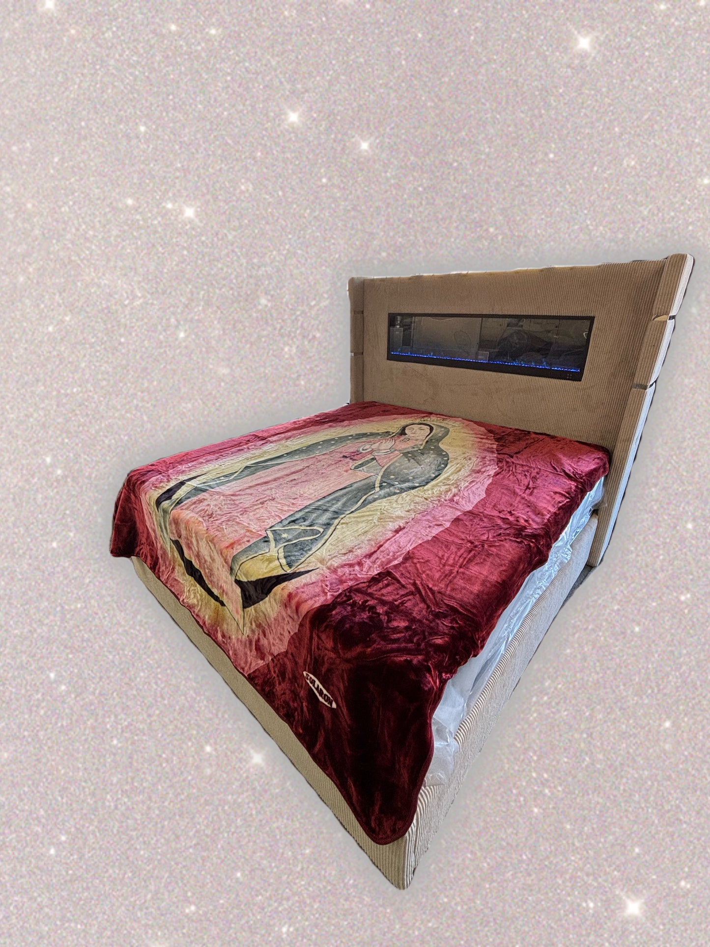 BM93 Solaron Blanket Korean Mink - Virgin Mary Burgundy