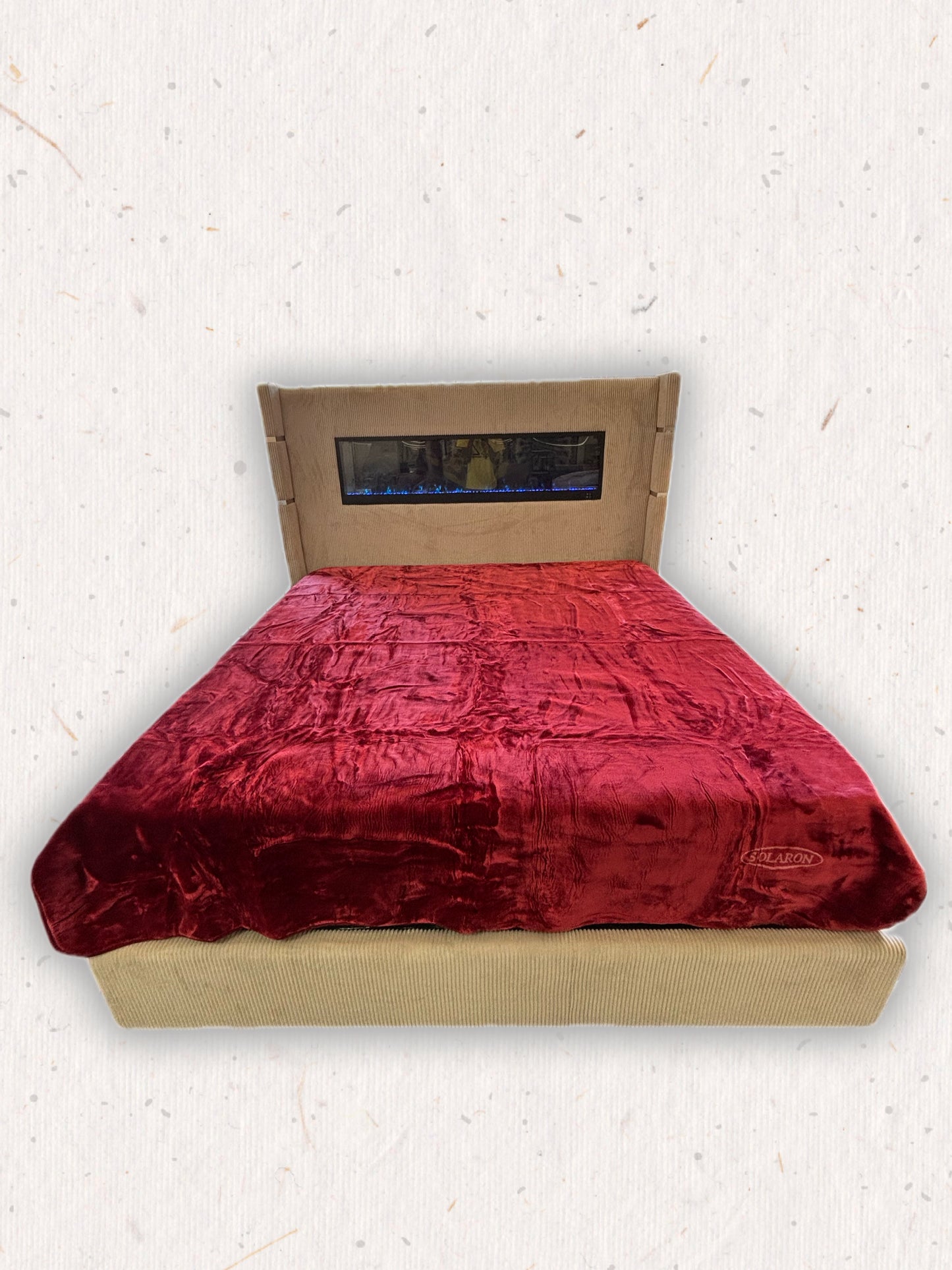 Solaron Blanket Korean Mink - Solid Burgundy