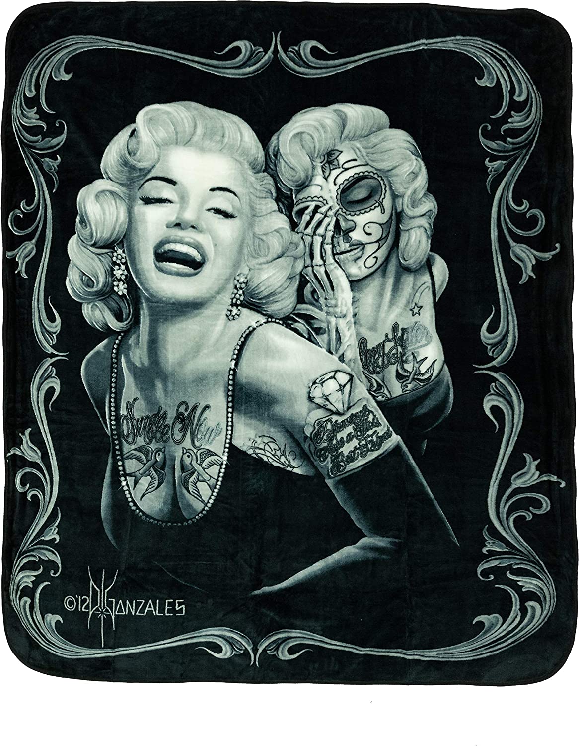 JPI Marilyn Monroe - SMILE NOW - Queen Blanket