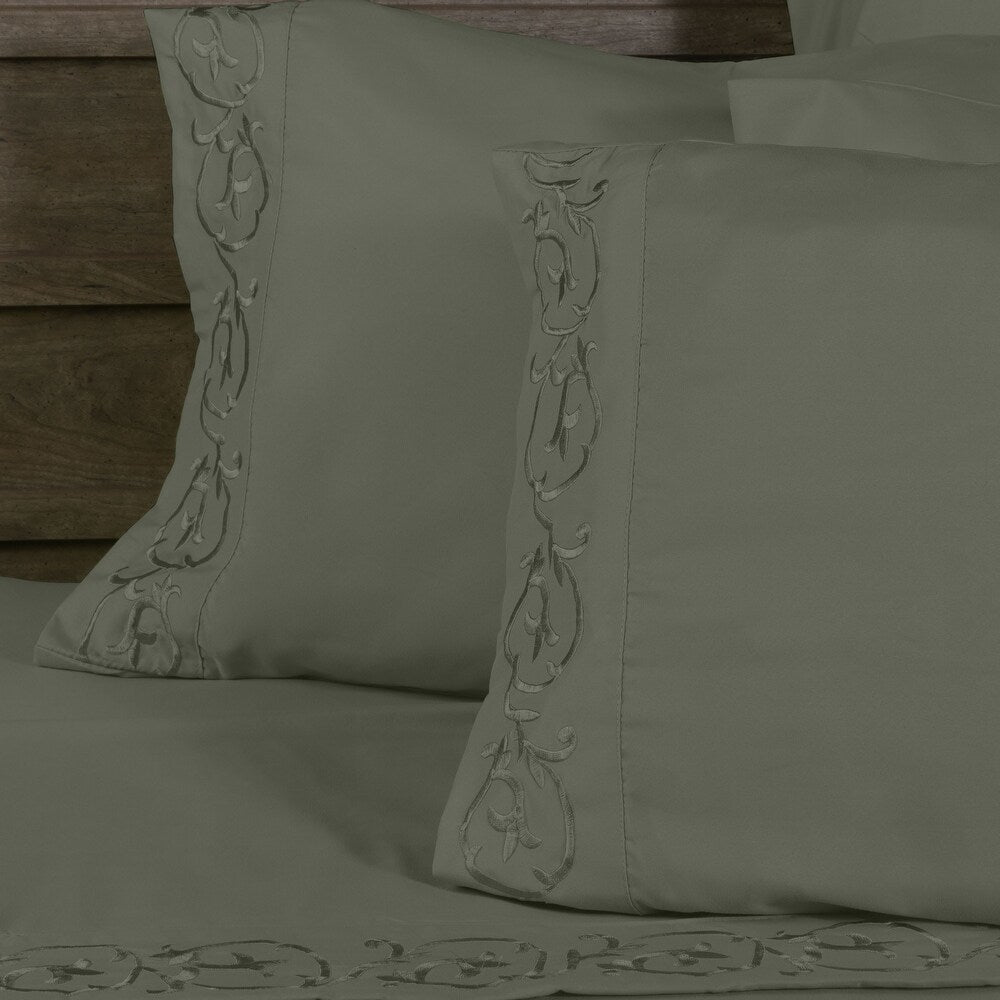 Royal Majestic Bed Sheets 6 Pieces Sheet Set - Gray Color