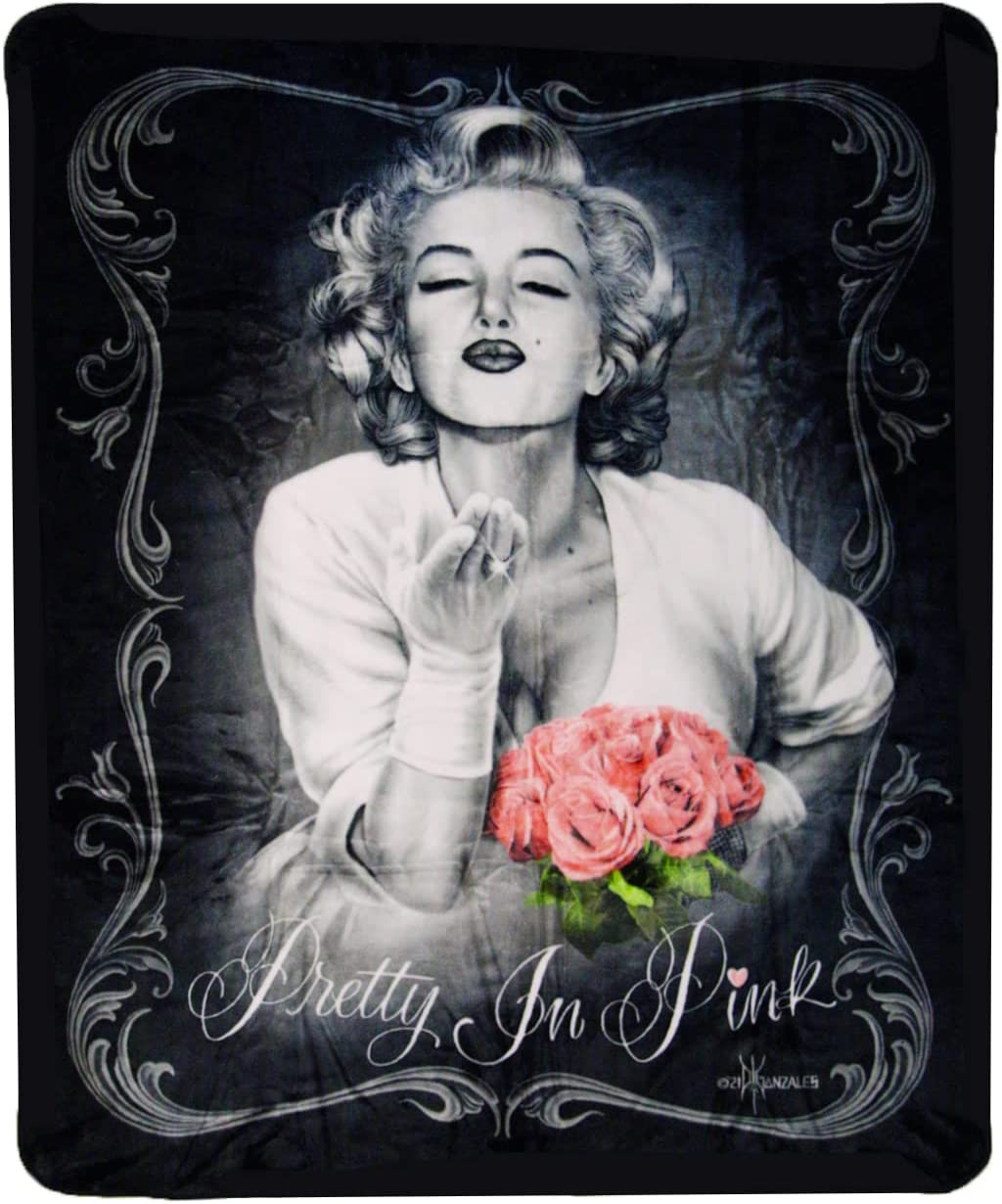 JPI Marilyn Monroe - PRETTY IN PINK - Queen Blanket